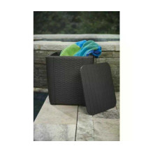 Keter Garden table / storage box Luzon Flat Wicker gray Keter Garden table / storage box Luzon Flat Wicker gray