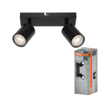 Osram directional spotlight, 2xGU10, black