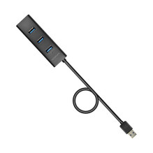 AXAGON HUE-S2BL USB-A-Hub, 4x USB 3.0, externe Stromversorgung - 1,2 m