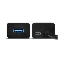 AXAGON HUE-S2BL USB-A-Hub, 4x USB 3.0, externe Stromversorgung - 1,2 m