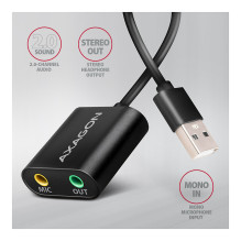ADA-12 USB 2.0, Stereo Audio Mini-Adapter, 15 cm Kabellänge ADA-12 USB 2.0, Stereo Audio Mini-Adapter, 15 cm Kabellänge