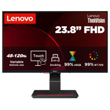 60,5 cm (23.8") 1920 x 1080 Pixel Lenovo 64D2GAT2EU 16:9 Full HD IPS 6 ms 120 Hz HDR DisplayPort HDMI USB-Hub Heigh