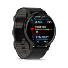 Garmin „Venu 3“ – 45 mm – skalūno spalvos nerūdijantis plienas / juodas Case Garmin „Venu 3“ – 45 mm – skalūno spalvos nerūdijantis plienas / juodas Case