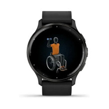 Garmin „Venu 3“ – 45 mm – skalūno spalvos nerūdijantis plienas / juodas Case Garmin „Venu 3“ – 45 mm – skalūno spalvos nerūdijantis plienas / juodas Case