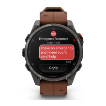 Garmin fenix 8 PRO 47mm AMOLED Sapphire Graphite / anglies pilka