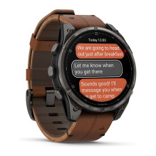 Garmin fenix 8 PRO 47mm AMOLED Sapphire Graphite / anglies pilka
