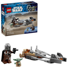 LEGO STAR WARS 75436 Mandaloriečių ir Grogu greitaeigis motociklas