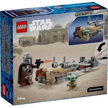 LEGO STAR WARS 75436 Mandaloriečių ir Grogu greitaeigis motociklas