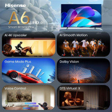 Hisense 55A6S 139.7 cm (55") 4K Ultra HD Smart TV Wi-Fi Black