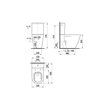 Toilet cistern Jika Cubito Style, White Toilet cistern Jika Cubito Style, White