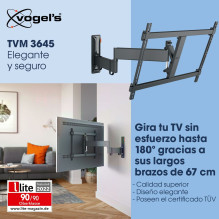 Vogel's TVM 3645 full motion TV wall mount, Black