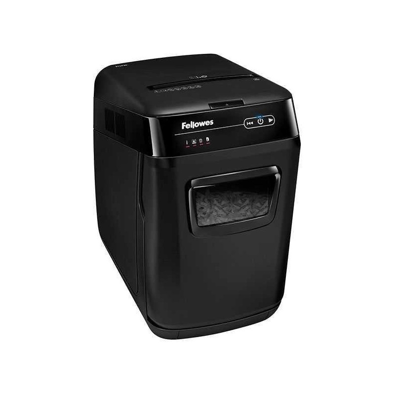 Fellowes AutoMax 150C dokumentų smulkintuvas Kryžminis smulkinimas 23 cm Juoda Pilka