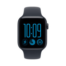 Apple Watch SE 3 GPS + Cellular 44mm Aluminium Case with Navy Blue Sport Band - M / L Midnight