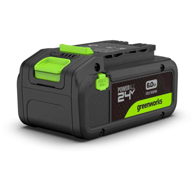 „Greenworks“ 24 V, 6 Ah, BA2460CA1, USB-C