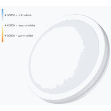 Visional LED Waterproof Light 20W, 3CCT, 2400Lm, IP65, Ø230x55,W Visional LED Waterproof Light 20W, 3CCT, 2400Lm, IP65, Ø230x55,W