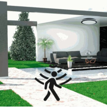 Visional LED Neperšlampama lempa su PIR judesio jutikliu 20W, 3CCT . Visional LED Neperšlampama lempa su PIR judesio jutikliu 20W, 3CCT .