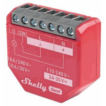 Shelly 1PM Gen4 Red 4pcs