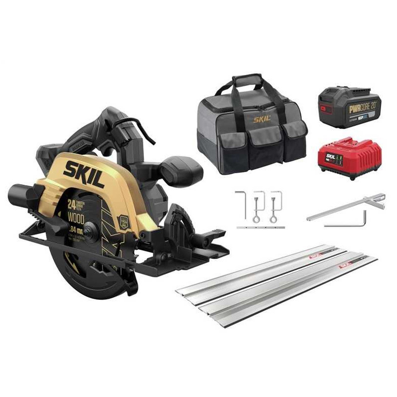 SKIL_RED DISKINIS PJŪKLAS 3575DB 20V 1X4AH + GUIDERAIL