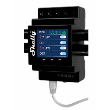 Shelly Pro 4PM 40A Juoda Shelly Pro 4PM 40A Juoda