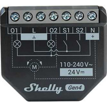 Shelly 2PM Gen4 Black 4pcs