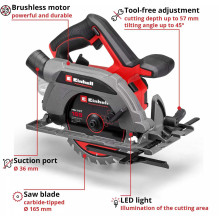 Einhell TP-CS 18 / 165 Li BL Solo 18V