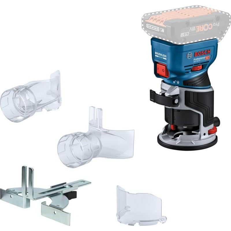 Bosch Bosch Powertools Belaidis kraštinis frezavimo įrankis GKF 18V-8 Profesionalus solo, 18V
