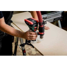Metabo Metabo FMV 18 LTX BL 8 akumuliatorinės kraštų frezavimo staklės Metabo Metabo FMV 18 LTX BL 8 akumuliatorinės kraštų frezavimo staklės