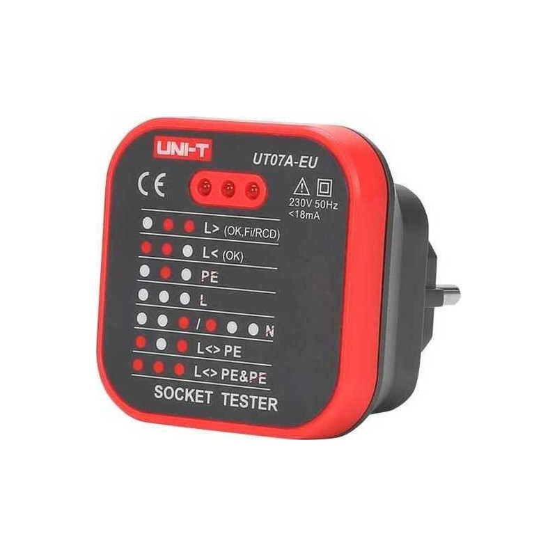 Uni-T Uni-T 230 V tinklo indikatorius AC Uni-T UT07A-EU