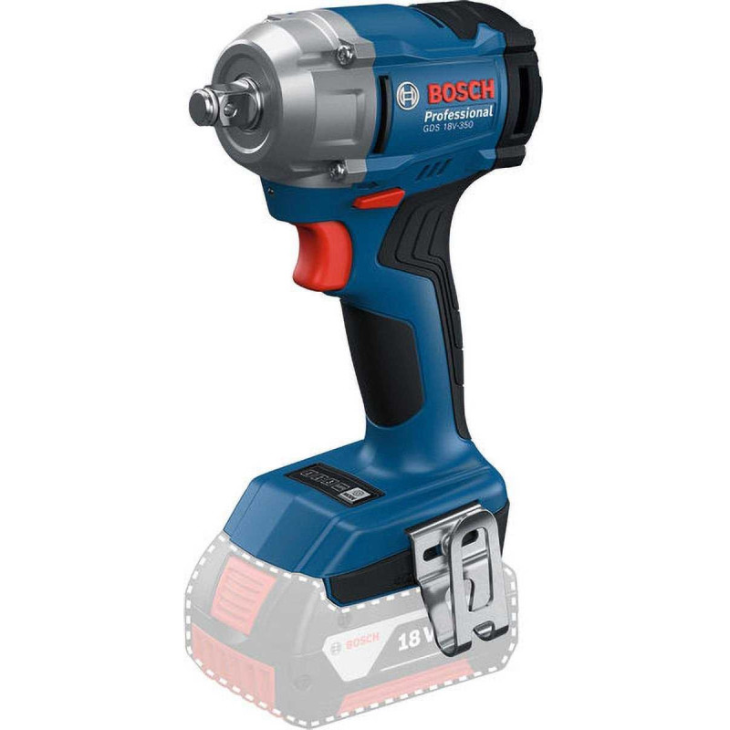 Bosch Bosch Powertools akumuliatorinis smūginis veržliasukis GDS 18V-350 Profesionalus solo,