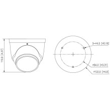 Dahua 4MP IR EYEBALL / HDW5449H-ASE-D2-0280B