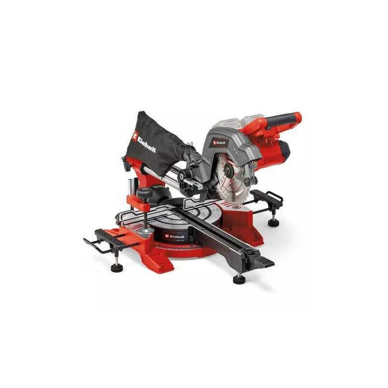 „Einhell EINHELL“ akumuliatorinis slankiojantis kampinis pjūklas TE-SM 36/8 L Li-Solo, 36 voltų (2x18