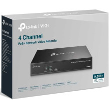 VIGI kanalų Tp-Link NVR1004H-4P tinklo VIGI įrašymo įrenginys VIGI kanalų Tp-Link NVR1004H-4P tinklo VIGI įrašymo įrenginys