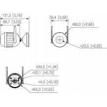 Dahua F4C-PV balta / juoda Dahua F4C-PV balta / juoda