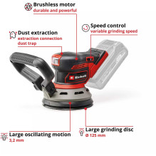 Einhell EINHELL Professional cordless random orbit sander TP-RS 18 / 32 Li BL-So