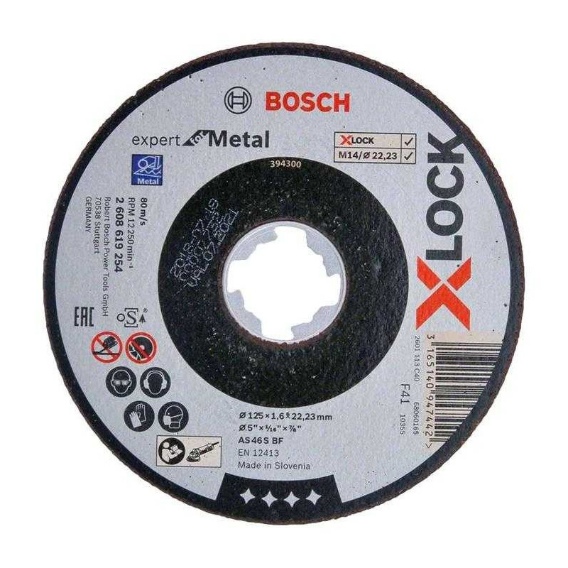 „Bosch X-LOCK“ atskyrimo įrankis 125 x 1,6 mm, EfM, ger. - 2608619254