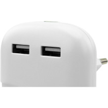 Ansmann Ansmann NL15AC + 2USB, naktinė lemputė (balta) Ansmann Ansmann NL15AC + 2USB, naktinė lemputė (balta)