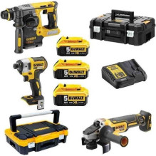DeWALT MAITINIMO TOOL KOMBO RINKINYS DEWALT DCK305P3T ( DCF887+DCH273+DCG405 ) DeWALT MAITINIMO TOOL KOMBO RINKINYS DEWALT DCK305P3T ( DCF887+DCH273+DCG405 )