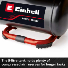 Einhell EINHELL Power X-Change belaidis kompresorius TE- AC 18 / 75 Li OF-Solo, 18 Einhell EINHELL Power X-Change belaidis kompresorius TE- AC 18 / 75 Li OF-Solo, 18