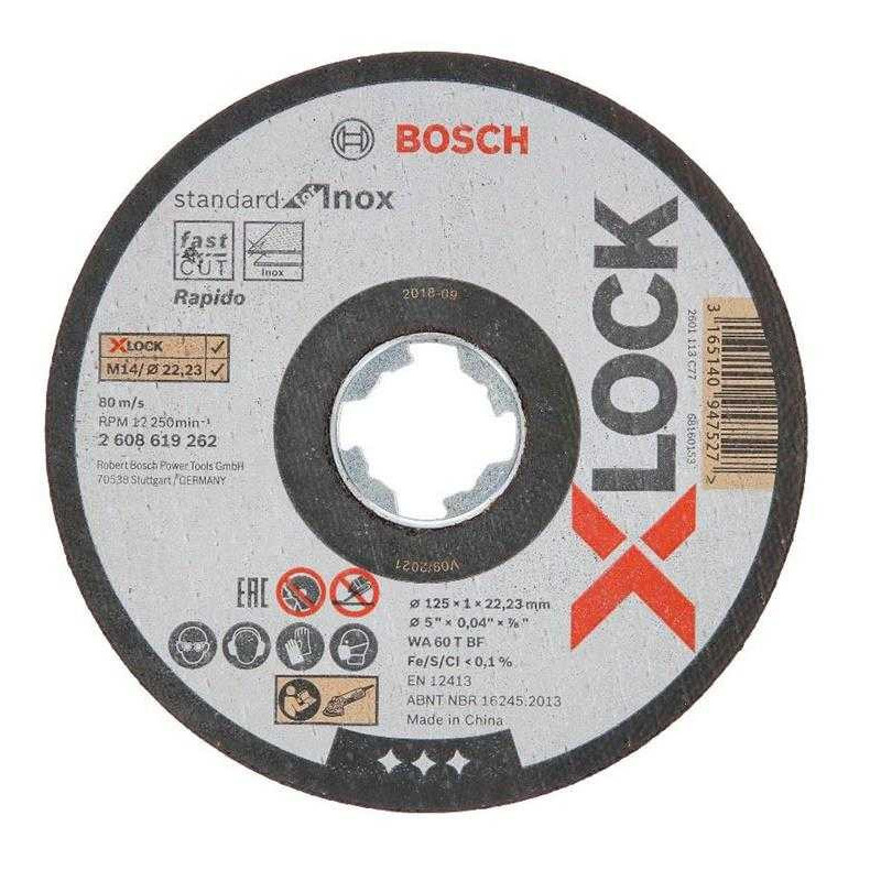 Bosch X-LOCK atskyrimo įrankis 125x1,0 hf INOX - 2608619262 tiesus