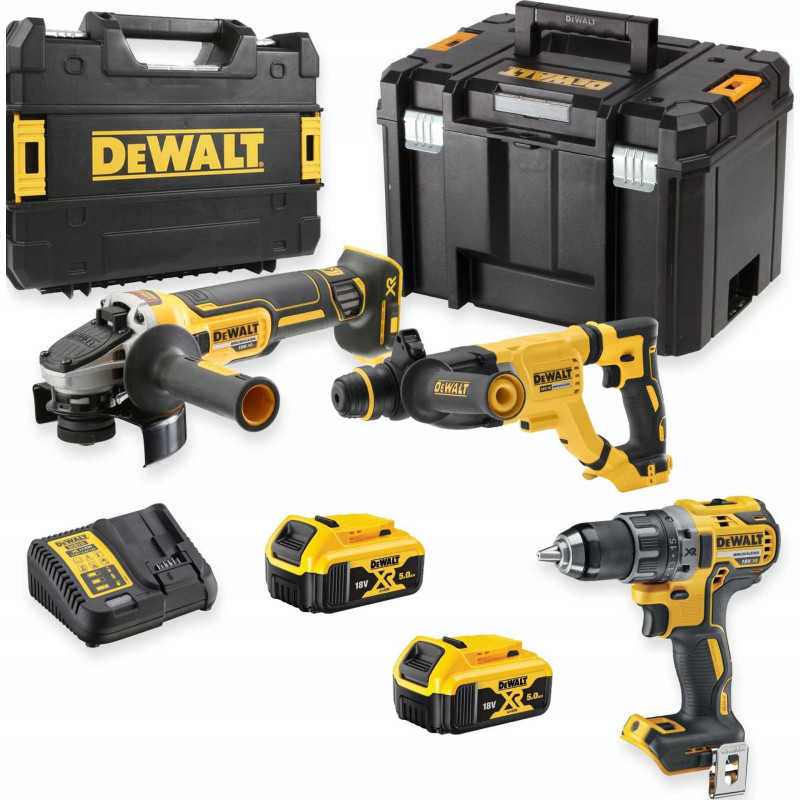 DeWALT DEWALT .COMBO KIT 18V DCK327P2T ( DCD791 + DCH263 + DCG405 ) 2x5.0Ah