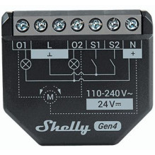 Shelly 2PM Gen4 16A Black Shelly 2PM Gen4 16A Black