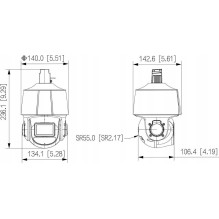Dahua SD3E410DB-GNY-A-PV1 Balta / juoda