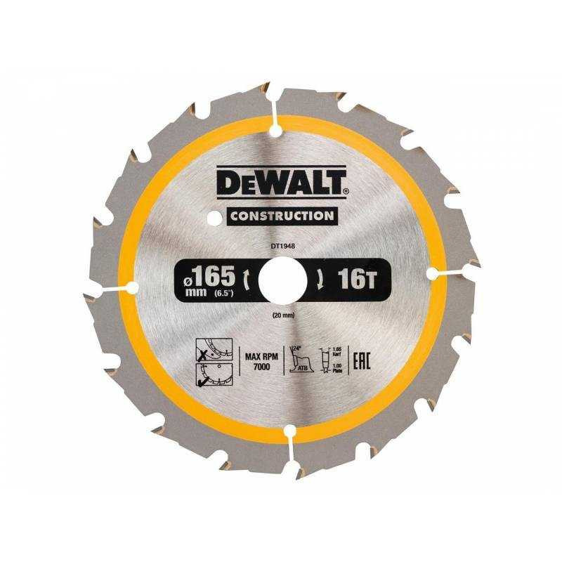DeWALT Dewalt Diskinis pjūklas 160x20mmx18z - DT1931-QZ