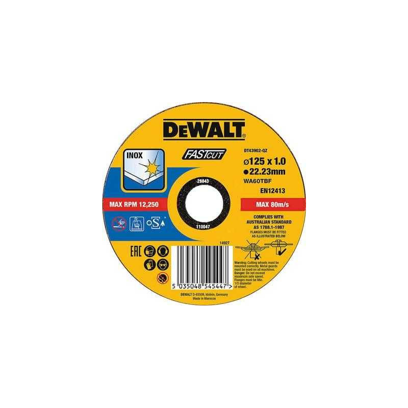DeWALT Dewalt metalinis diskas 125x1.0mm ( DT43902-QZ )