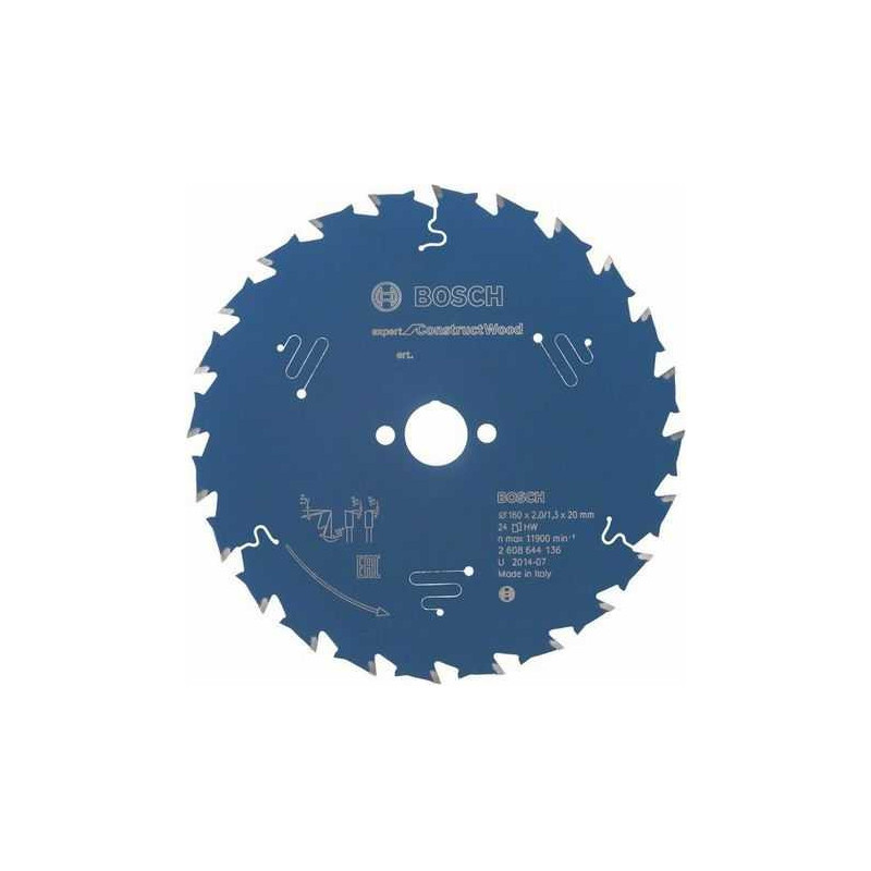 Bosch pjūklo diskas Bosch skirtas „Construct Wood“, Expert 160mm, 24T