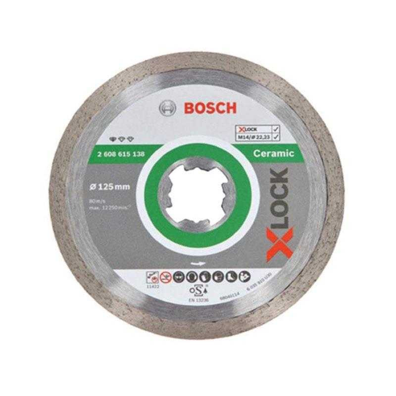 Bosch Bosch X-LOCK deimantinis pjovimo diskas, standartinis keramikai 125mm (O 125mm