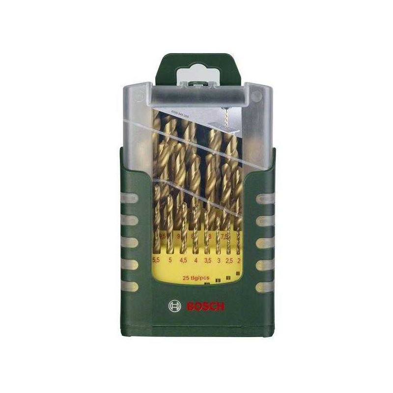 Bosch Bosch HSS-TiN metalo grąžtų rinkinys, 19 dalių (žalias)