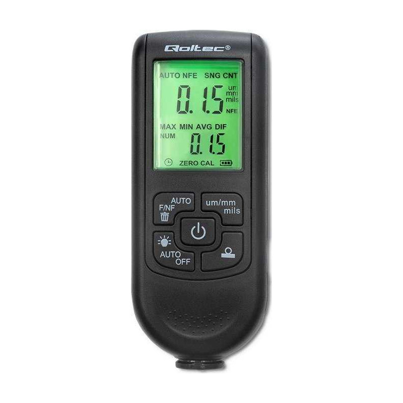 Qoltec Qoltec dažų storio matuoklis su LCD ekranu, 0–2000 µm