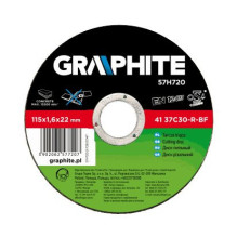 Graphite Graphite akmens pjovimo diskas 115x1.6x22.2mm ( 57H720 )