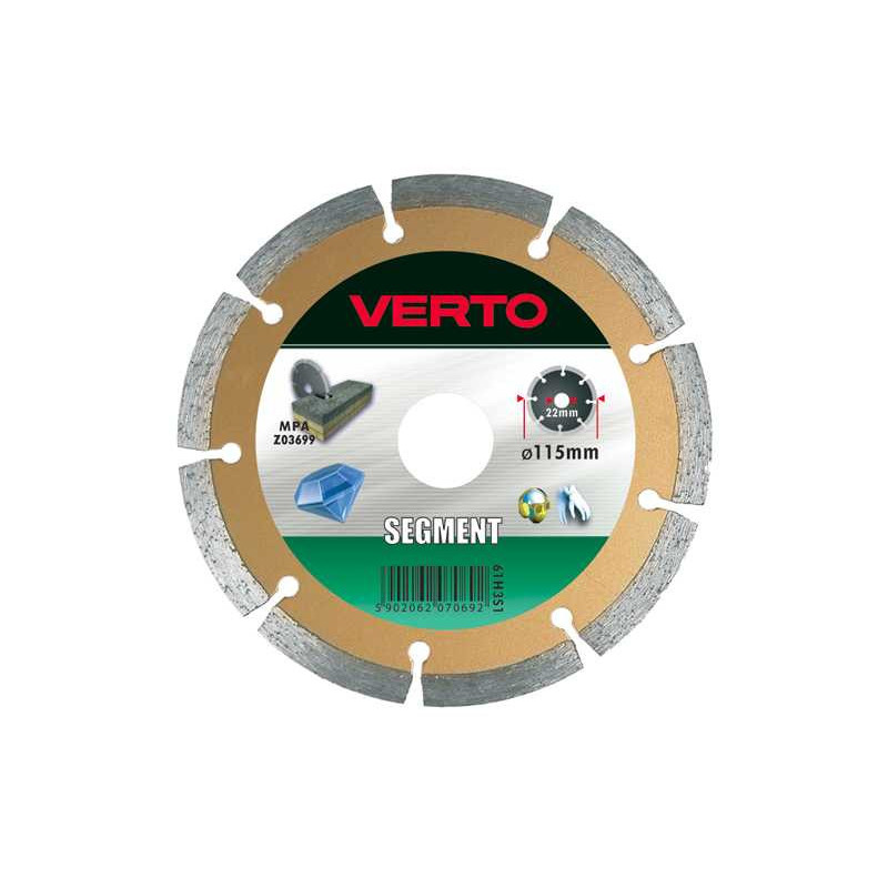 Verto Verto Segmentinis deimantinis diskas 180mm 61H3S8